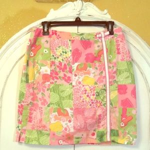TAHITI REEF CLUB skort. Lilly pulitzer look-alike